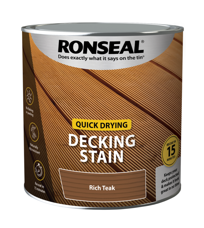 Ronseal Quick Drying Decking Stain 2.5L Ronseal Quick Drying Decking Stain 2.5L